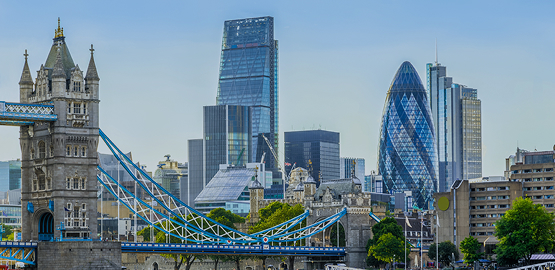 ロンドンの街並み